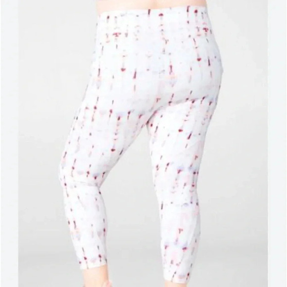 Fabletics Oasis PureLuxe High-Waisted 7/8 Legging 2X (18-20) White/Multicolored - Picture 4 of 13